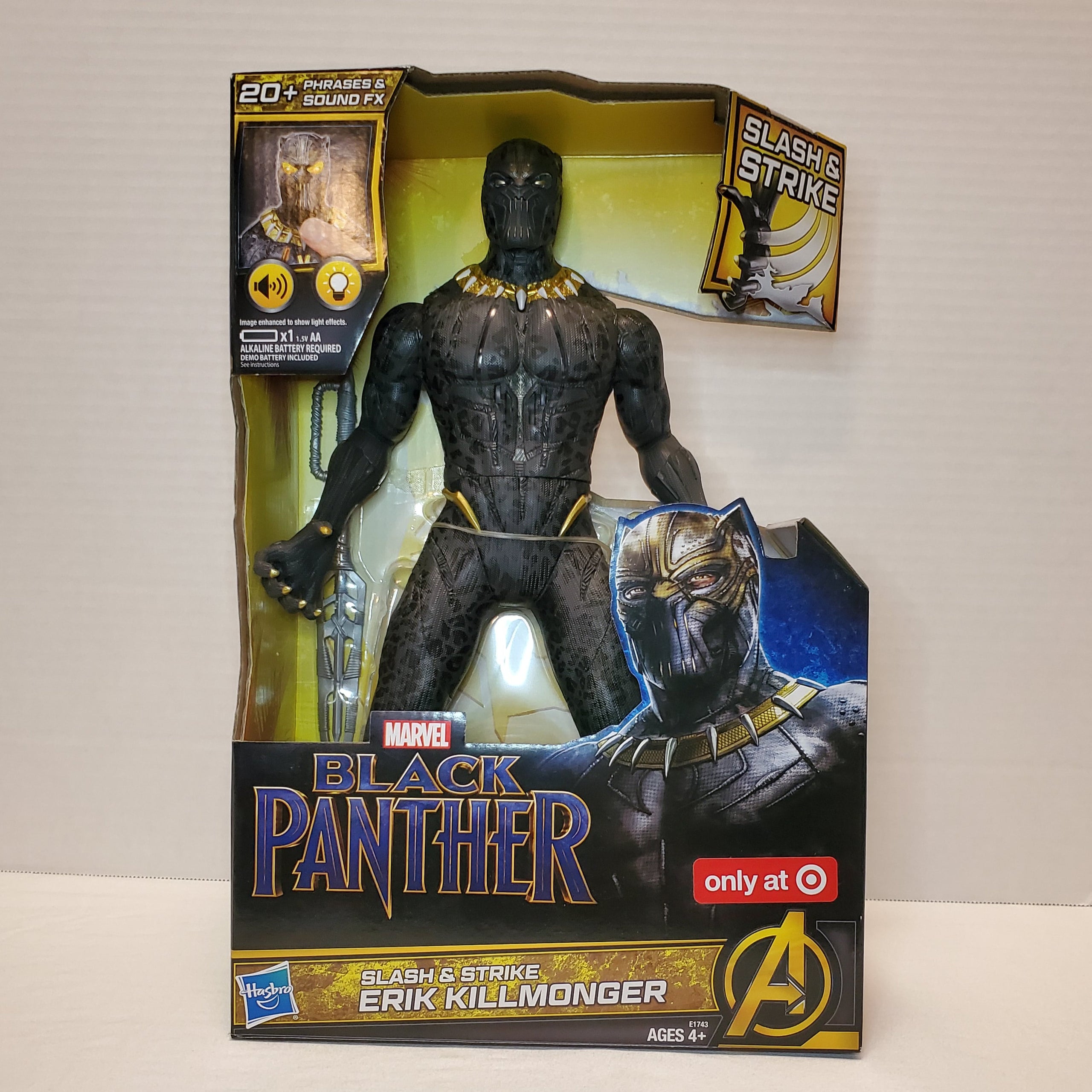 Marvel black panther slash shop & strike erik killmonger figure