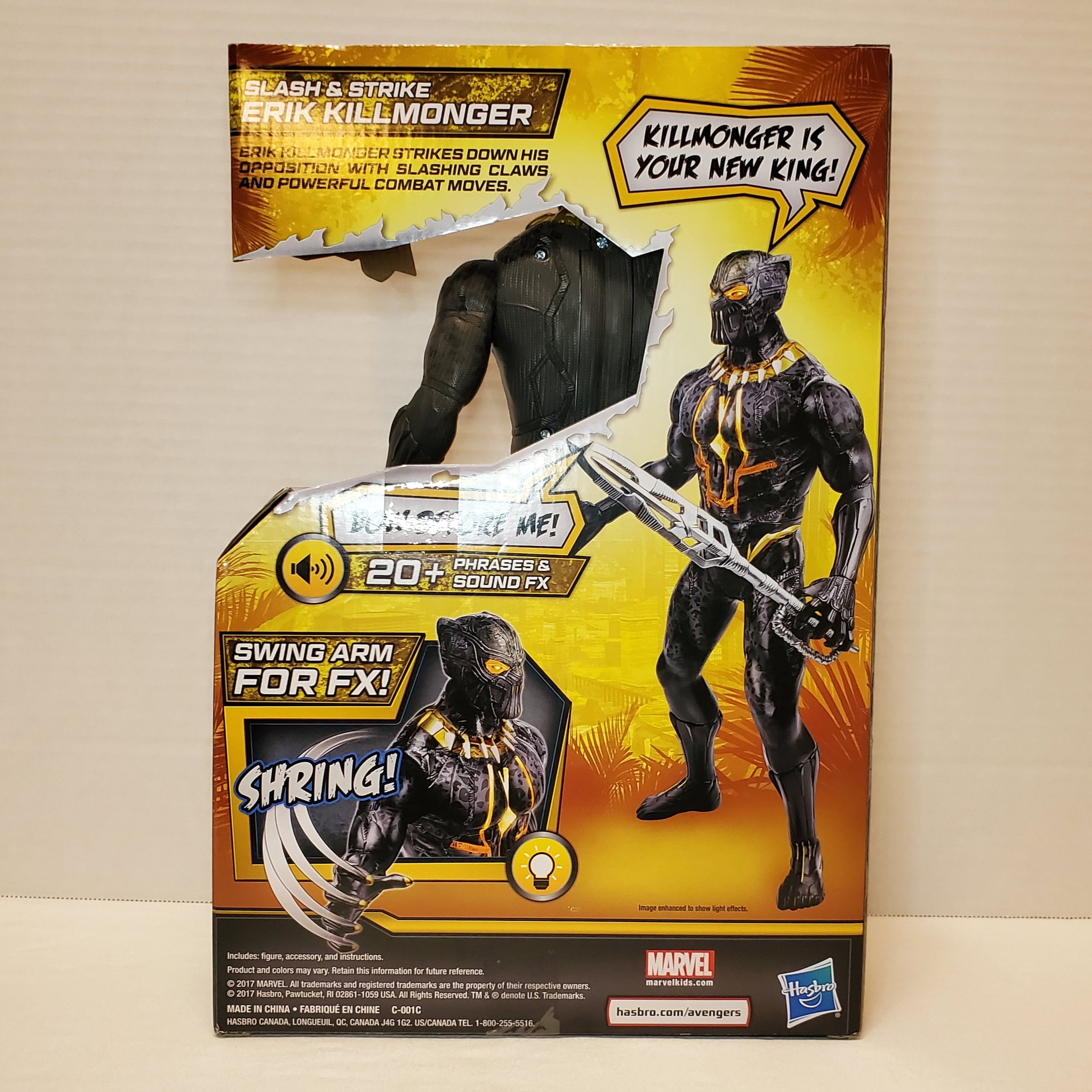 Black panther slash and strike top